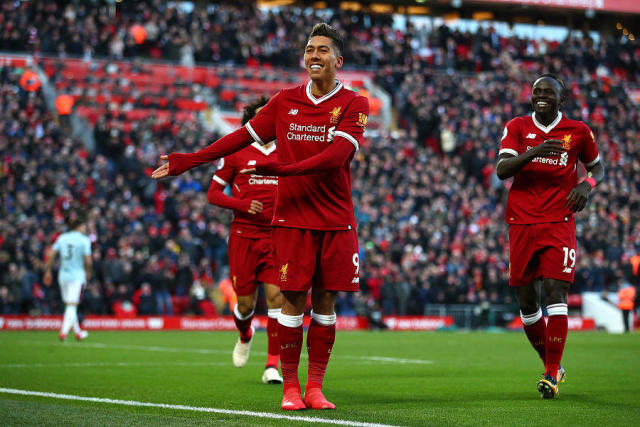  马内双响炮发威，利物浦主场三球完胜利兹联